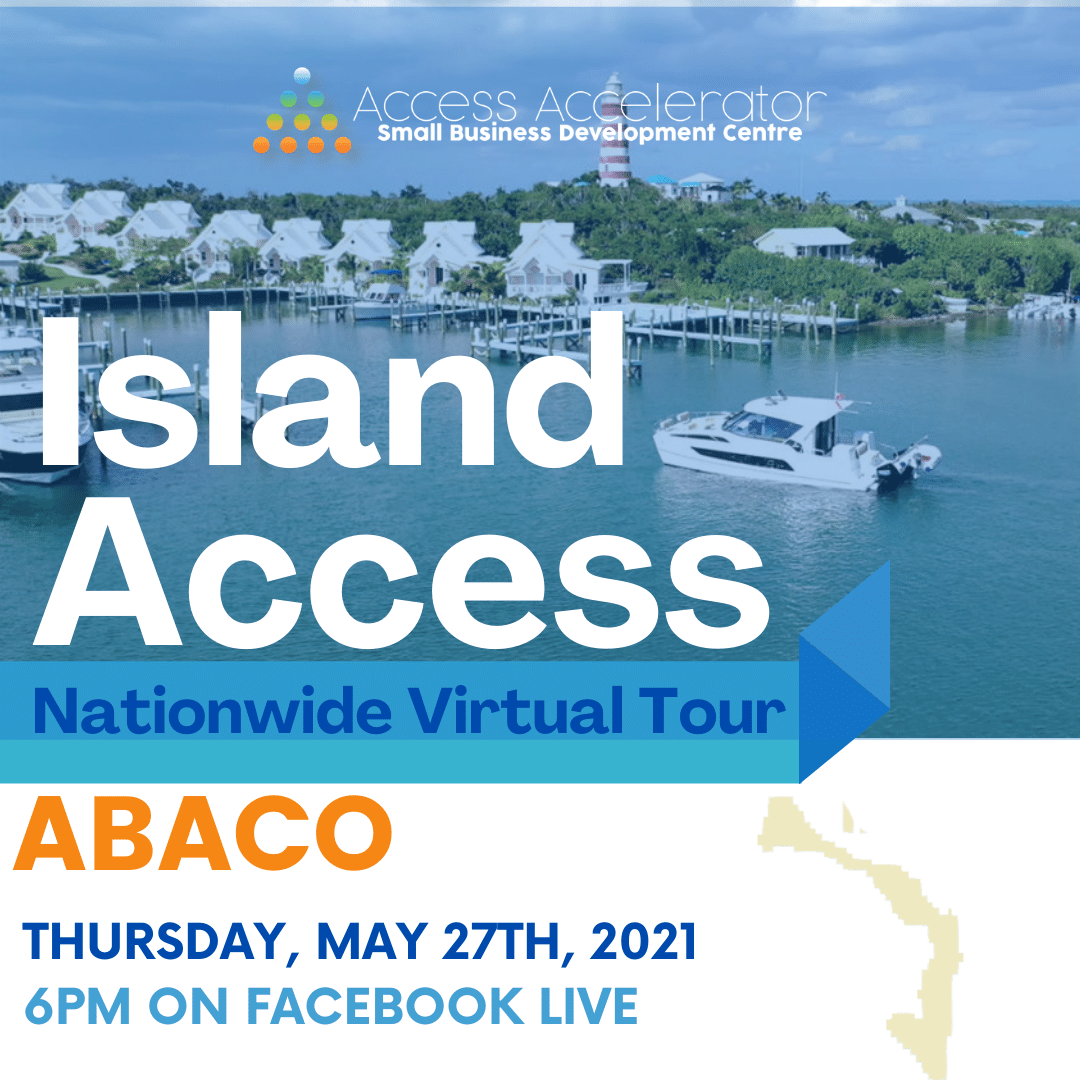 Island Access: Abaco promotional graphic flier