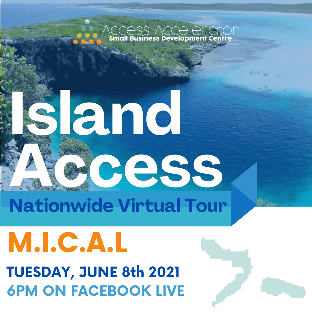 Island Access: M.I.C.A.Lpromotional graphic flier