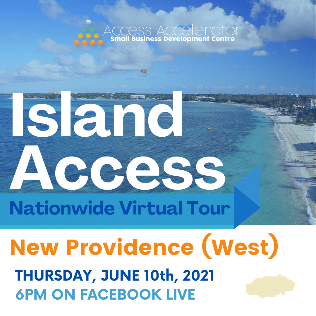 Island Access: New Providence (West) promotional graphic flier