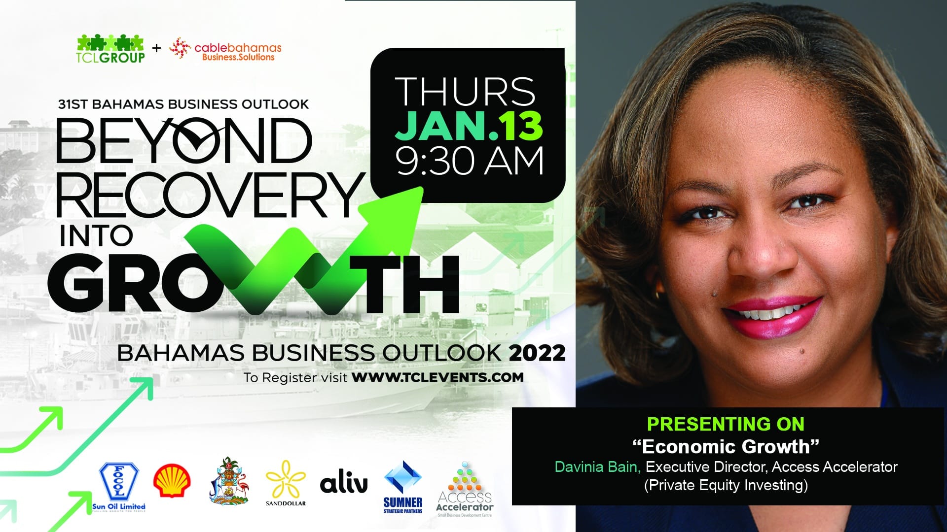 31st Bahamas Business Outlook promotional graphic flier