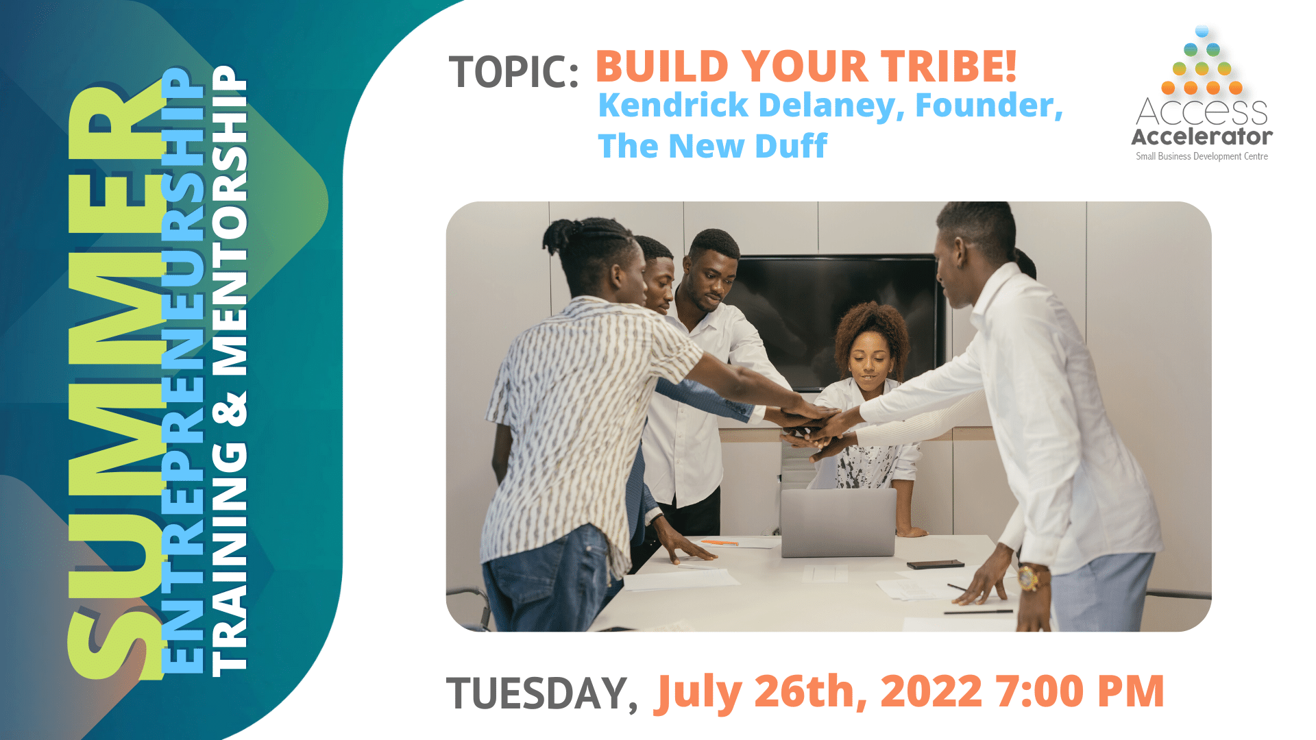 S.E.T. Session 3: Build Your Tribe! graphic flier
