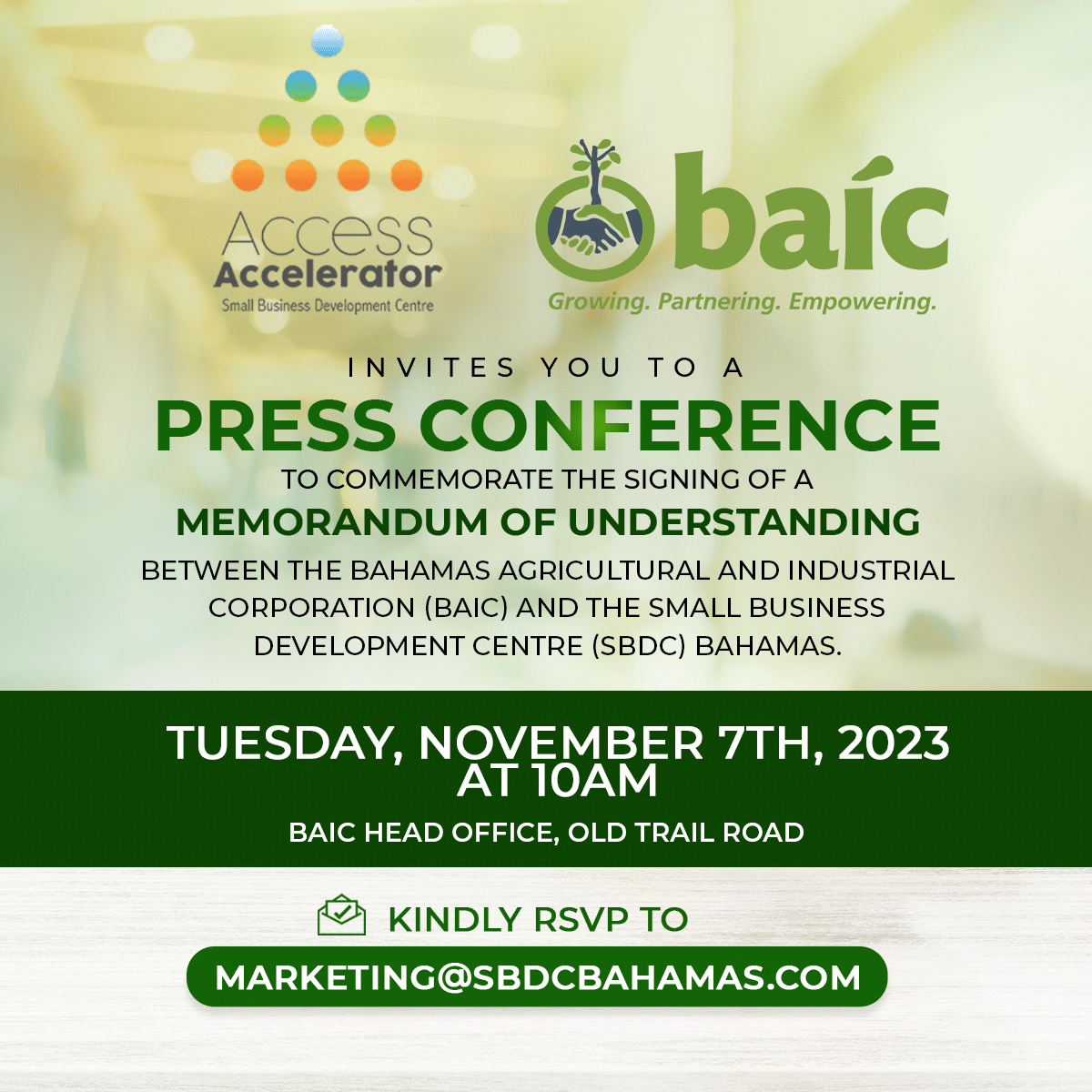 Press conference - BAIC MOU graphic flier