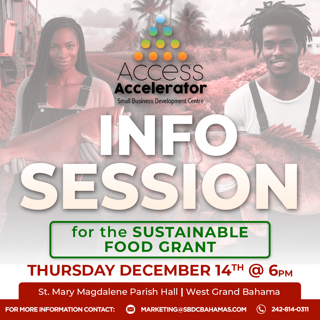 Info Session for the Sustainable Food Grant graphic flier